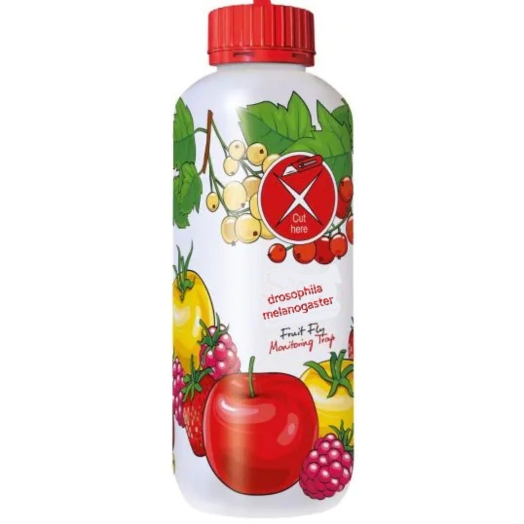 Trappola Protecta Per Mosca Della Frutta, Oliva E Ciliegia | Kit Con Trappola Gialla E 3 Bustine Di Fosfato Diammonico